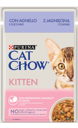 Cat Chow Kitten Lamb & Courgette | Wet (Saqueta)