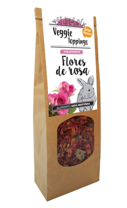 Suplemento para Roedores Cominter Veggie Toppings Flores de Rosa