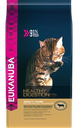 Eukanuba Cat Adult Healthy Digestion | Lamb & Liver