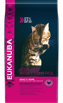 Eukanuba Cat Adult Sterilised Weight Control | Chicken