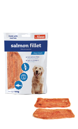 Biscoitos para cão Eurosiam Dog Snack Salmon Fillet Biscoitos para cão Eurosiam Dog Snack Salmon Fillet - Biscoitos & Snacks para Cães
