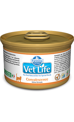 Ração Veterinária húmida para Gatos Farmina Vet Life Feline Convalescence | Wet (Lata) Alimento húmido Veterinário para Gatos Farmina Vet Life Feline Convalescence Wet (Lata) - Alimentação e Ração Veterinária para Gatos