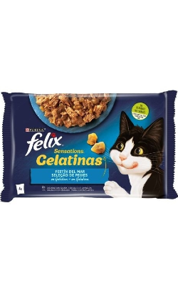 Felix Sensations Gelatinas Selecção de Peixes | Wet (Saqueta)