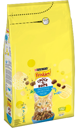 Friskies Gato Crunchy & Tender | Salmão, Atum e Vegetais Friskies Gato Crunchy & Tender | Salmão, Atum e Vegetais