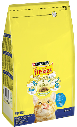 Friskies Gato Esterilizados | Salmão e Legumes