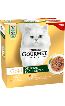 Gourmet Gold Delícias Suculentas Multipack 8 | Wet (Lata)