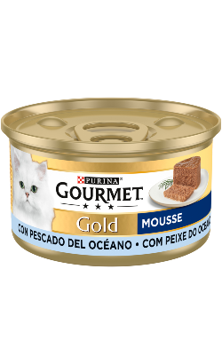 Gourmet Gold Mousse de Peixe do Oceano | Wet (Lata)