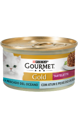 Gourmet Gold Tartelette Duo Atum & Peixe do Oceano | Wet (Lata)