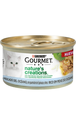 Ração húmida para Gatos Gourmet Natures Creations de Peixe do Oceano| Wet (Lata) Alimento húmido para Gatos Gourmet Natures Creations de Peixe do Oceano| Wet (Lata) - Alimentação e Ração Regular para Gatos