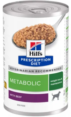 Hills Prescription Diet Canine Metabolic with Beef | Wet (Lata) Hills Prescription Diet Canine Metabolic with Beef | Wet (Lata)