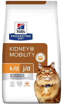 Hills Prescription Diet Feline Kidney + Mobility k/d J/d with Chicken