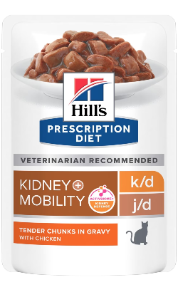 Hills Prescription Diet Feline k/d + Mobility with Chicken | Wet (Saqueta)