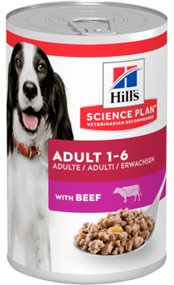 Hills Science Plan Dog Adult with Beef | Wet (Lata)