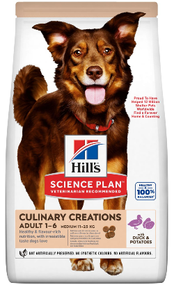 Hills Science Plan Culinary Creations Dog Medium Adult with Duck & Potatoes
