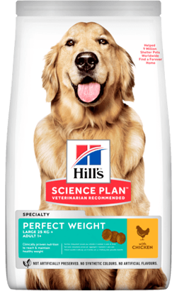 Hills Science Plan Dog Perfect Weight Large Breed Adult with Chicken
