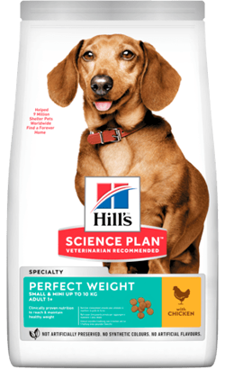 Hills Science Plan Dog Perfect Weight Small & Mini Adult with Chicken