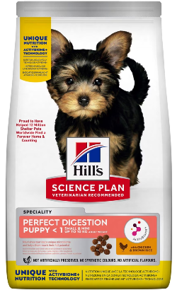 Hills Science Plan Perfect Digestion Small & Mini Puppy with Chicken