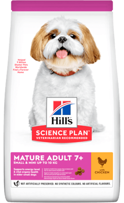 Hills Science Plan Dog Small & Mini Mature Adult 7+ with Chicken