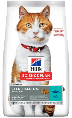 Hills Science Plan Sterilised Cat Adult with Tuna