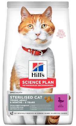 Hills Science Plan Sterilised Cat Adult with Duck