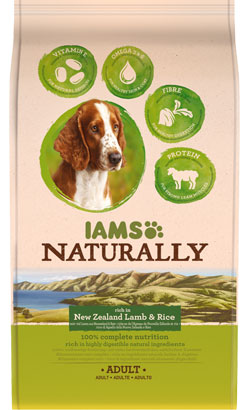 Iams Naturally Adult Dog Lamb & Rice