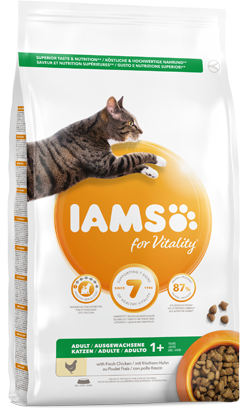 Iams for Vitality Adult Cat Food with Fresh Chicken
