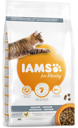 Iams for Vitality Indoor Cat Food with Fresh Chicken