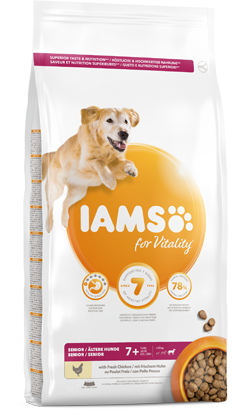 Iams for Vitality Senior Large Breed Dog Food with Fresh Chicken