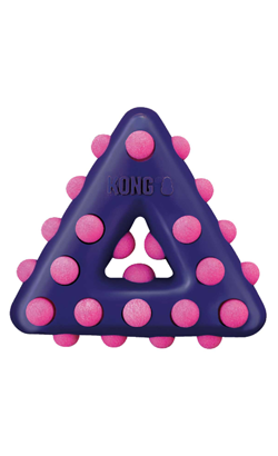Brinquedo para cão Kong Dotz Triangle Brinquedo para cão Kong Dotz Triangle - Produtos & Acessórios - Brinquedos para Cães