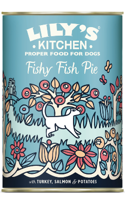 Lilys Kitchen Dog Fishy Fish Pie with Turkey, Salmon and Potatoes | Wet (Lata)