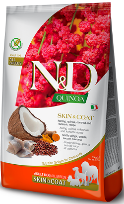 N&D Quinoa Dog Skin & Coat Herring & Coconut Adult All Breeds