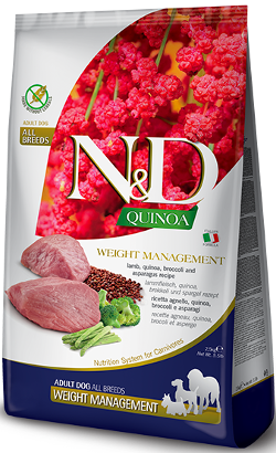 N&D Quinoa Dog Weight Management Lamb Medium Maxi