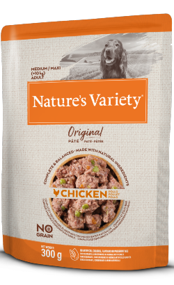 Natures Variety Dog Original No Grain Medium Maxi Frango Paté | Wet (Saqueta) 