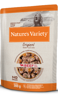 Natures Variety Dog Original No Grain Medium Maxi Vaca Paté | Wet (Saqueta)