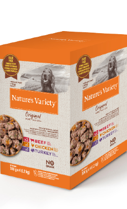 Natures Variety Dog Original No Grain Medium Maxi Paté Multipack | Wet (Saqueta)