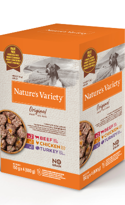 Natures Variety Dog Original No Grain Mini Paté Multipack | Wet (Saqueta)