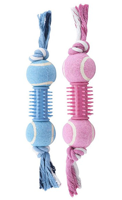 Nayeco Bicolor Cotton Rope with Mini Balls and PVC Tube - Cores Sortidas