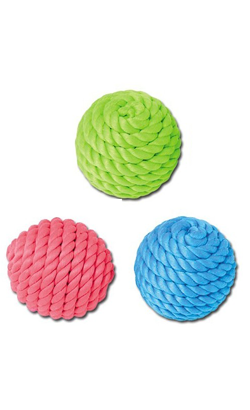 Nayeco Cotton Rope Ball with Tennis Ball Inside - Cores Sortidas