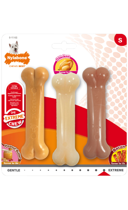 Nylabone Dog Extreme Chew Triple Pack