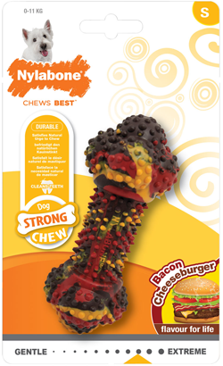 Nylabone Dog Strong Chew Bacon Cheeseburger