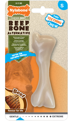 Brinquedo para cão Nylabone Wild Alternative Puppy Beef Bone Brinquedo para cão Nylabone Wild Alternative Puppy Beef Bone - Produtos & Acessórios - Brinquedos para Cães