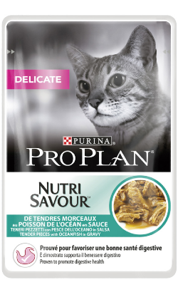 Pro Plan Cat Adult NutriSavour Delicate with Ocean Fish | Wet (Saqueta)