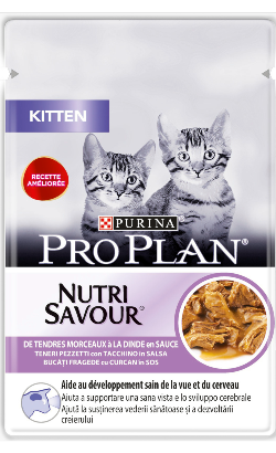 Pro Plan Cat Kitten NutriSavour with Turkey in Gravy| Wet (Saqueta)