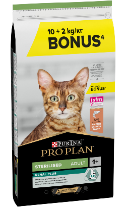 Pro Plan Cat Renal Plus Sterilised Adult Salmon - Bónus Pro Plan Cat Renal Plus Sterilised Adult Salmon - Bónus