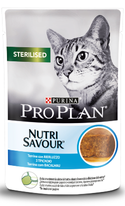 Pro Plan Cat Sterilized NutriSavour with Codfish Terrine | Wet (Saqueta)