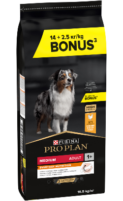 Pro Plan Dog Everyday Nutrition Medium Adult Chicken - Bónus