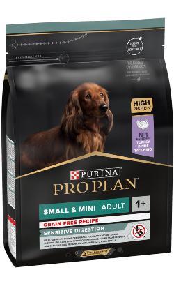 Pro Plan Dog Grain-Free Small & Mini Adult Sensitive Digestion Turkey