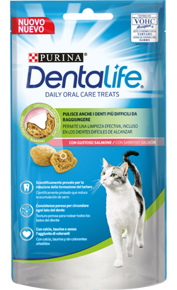 Biscoitos Purina Dentalife para Gato Salmon Biscoitos Purina Dentalife Cat Salmon para Gato - Biscoitos & Snacks