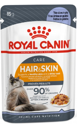 Royal Canin Cat Hair & Skin in Jelly | Wet (Saqueta)