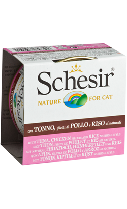 Schesir Cat Atum com Filete de Frango e Arroz ao Natural | Wet (Lata)